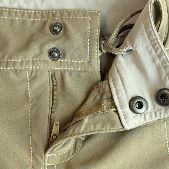 Athleta Pleated Tan Skirt with Shorts Women's 2P Zipper and Button Closure - Picture 3 of 11